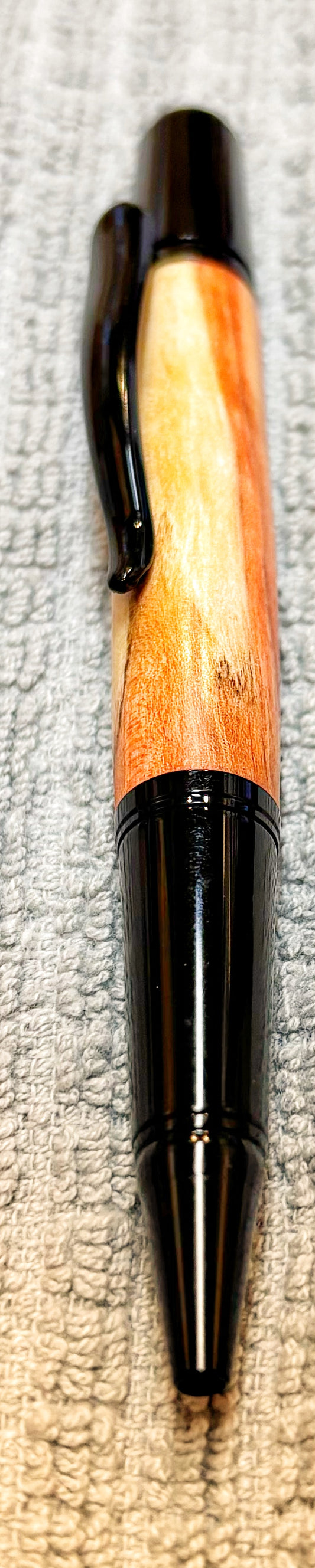 Flaming Box Elder Twist Ballpoint Pen