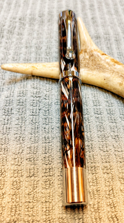 Pheasant Feather Fountain Pen ￼