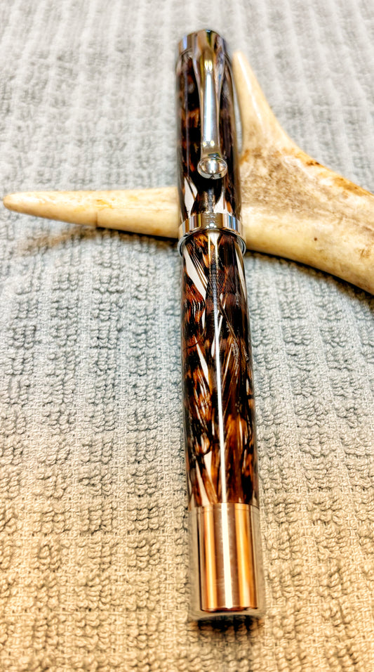 Pheasant Feather Fountain Pen ￼