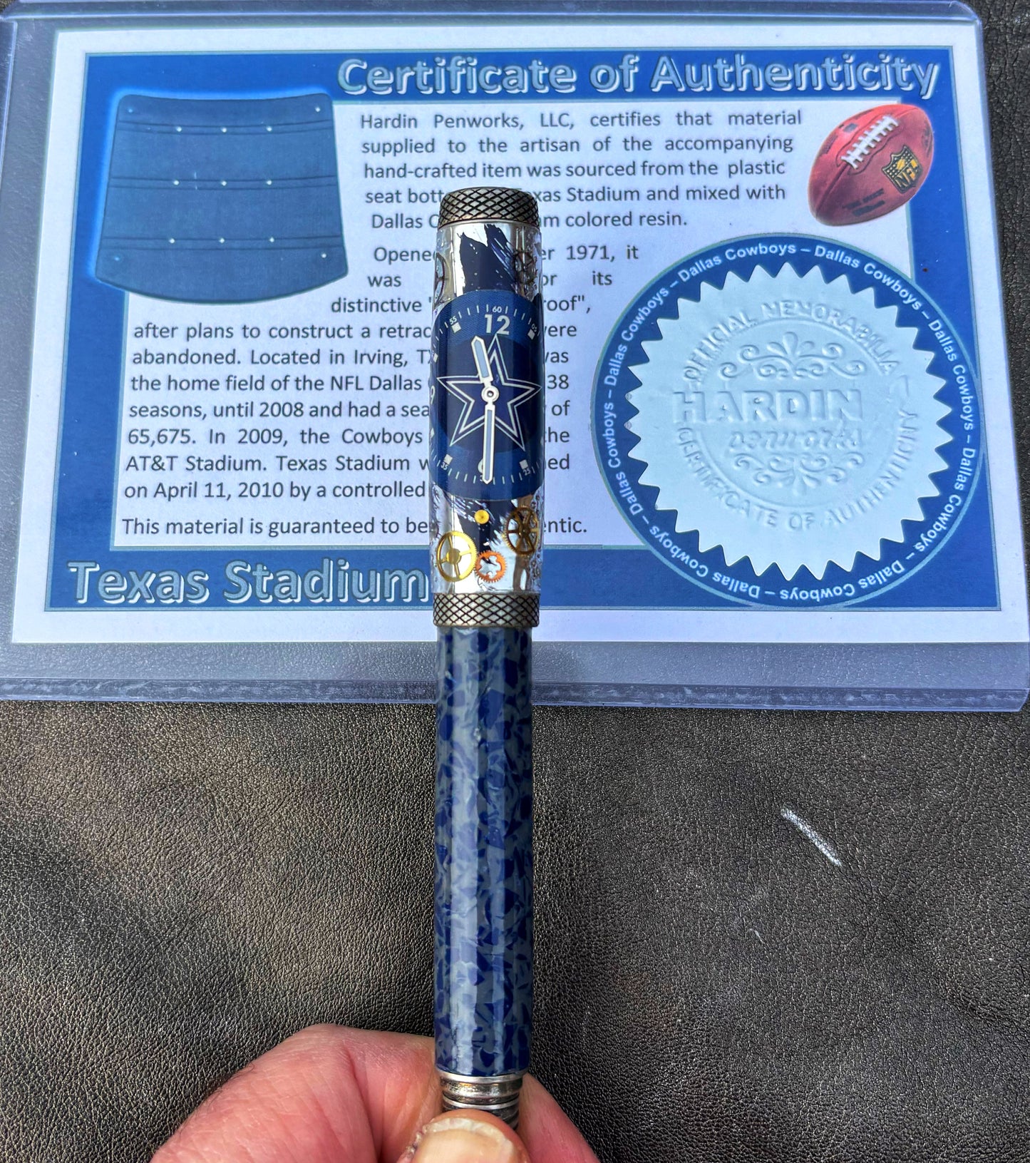 Dallas Cowboys Watch Face Rollerball Pen