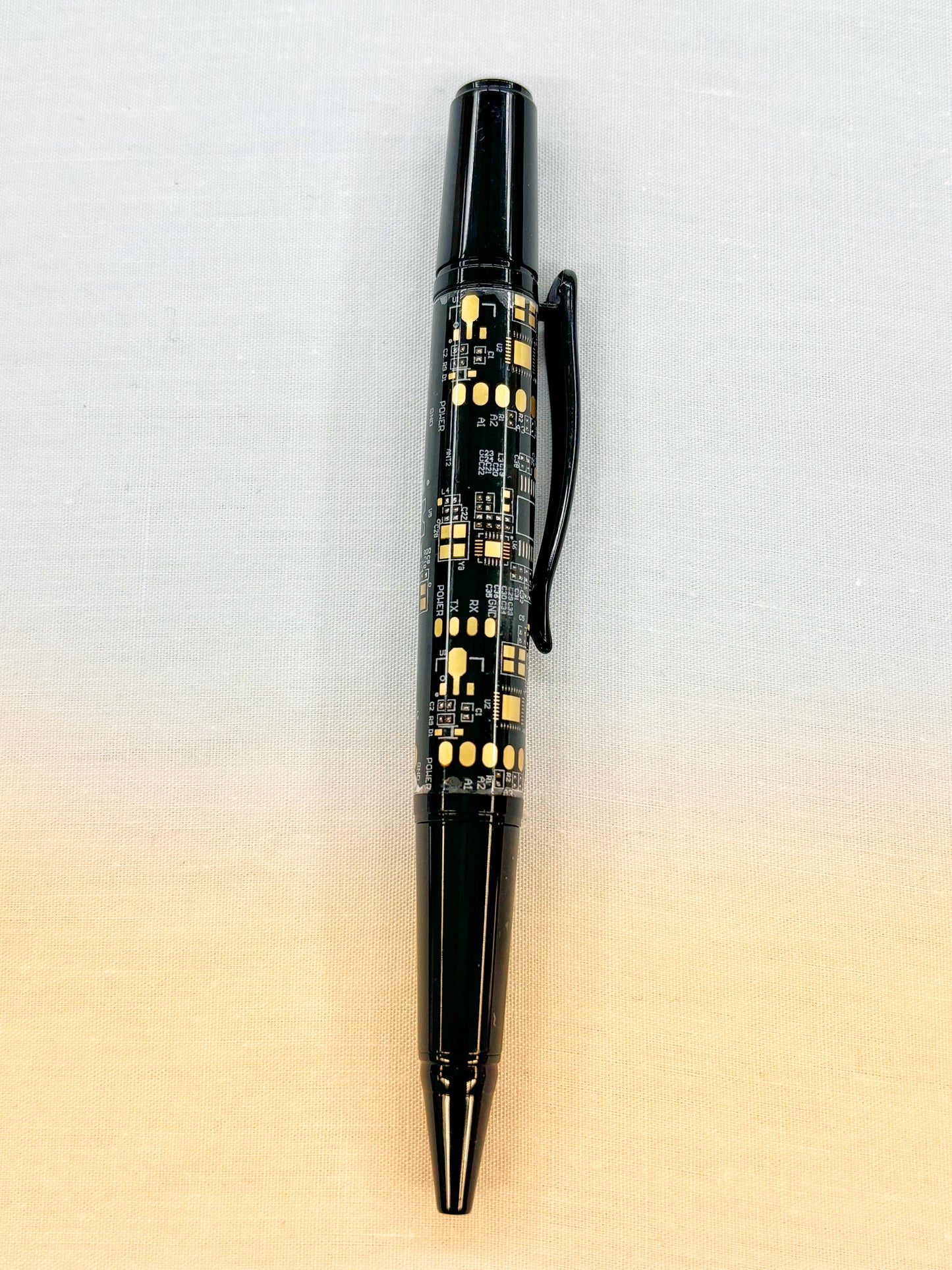 Black Circuit Board Twist Ballpoint Pen