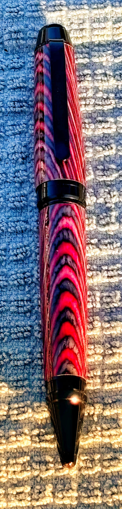 Black and Red Spectraply Twist Ballpoint Pen