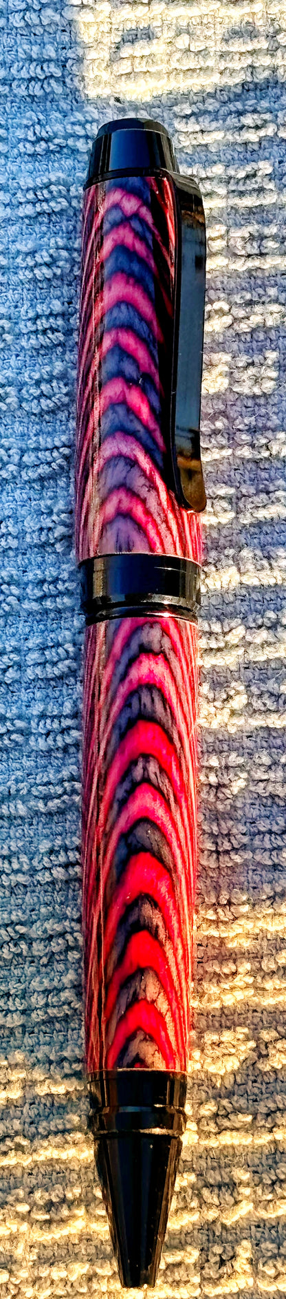 Black and Red Spectraply Twist Ballpoint Pen